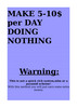 Thumbnail Make 5-10$/day Doing Nothing